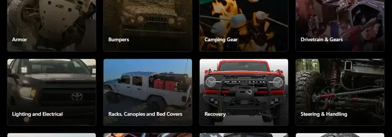 Products for all other Vehicle and Categories